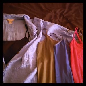 Overshirt and under tanks